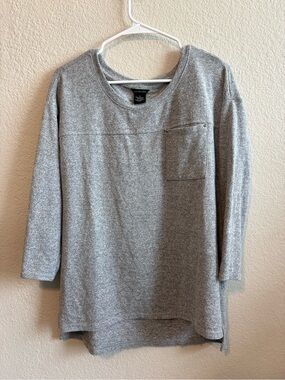 Calvin Klein Jeans Heather Gray Crewneck Top